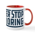 thumbnail image 1 of CafePress - Never Stop Exploring Pattern - 11 oz Ceramic Mug - Novelty Coffee Tea Cup, 1 of 6