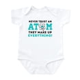 thumbnail image 1 of CafePress - Never Trust An Atom Body Suit - Baby Light Bodysuit, Size Newborn - 24 Months, 1 of 4