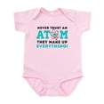 thumbnail image 1 of CafePress - Never Trust An Atom Body Suit - Baby Light Bodysuit, Size Newborn - 24 Months, 1 of 4