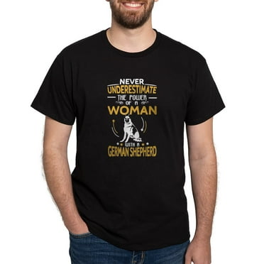 CafePress - Never Underestimate Woman With A German Sh T Shirt - Men's Classic Graphic Cotton T-Shirt