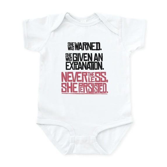 CafePress - Nevertheless, She Persisted. Body Suit - Baby Light Bodysuit, Size Newborn - 24 Months