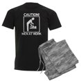 thumbnail image 1 of CafePress - New Dad To Be Caution Men At Work Men's Dark P - Men's Dark Pajamas, 1 of 4