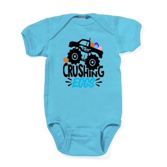 CafePress - New Easter Monster Truck Crushing Eggs Body Suit - Cute Infant Bodysuit Baby Romper - Size Newborn - 24 Months
