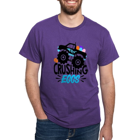 CafePress - New Easter Monster Truck Crushing Eggs T Shirt - Men's Classic Graphic Cotton T-Shirt