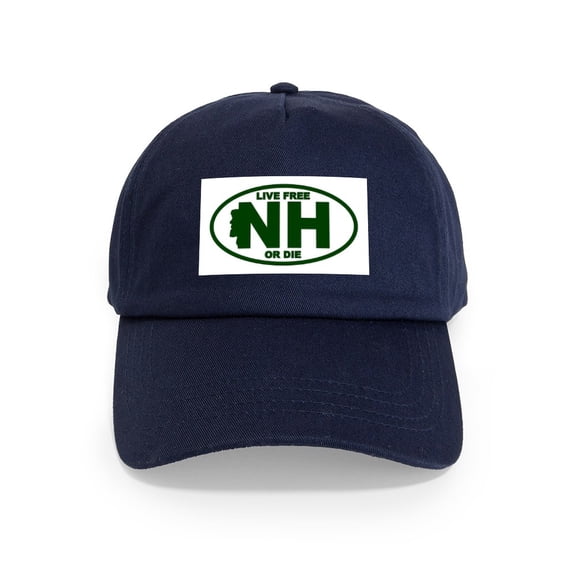 CafePress - New Hampshire Live Free Or Die - Adjustable 100% Brushed Unisex Casual Cotton Baseball Cap, Beige, 1