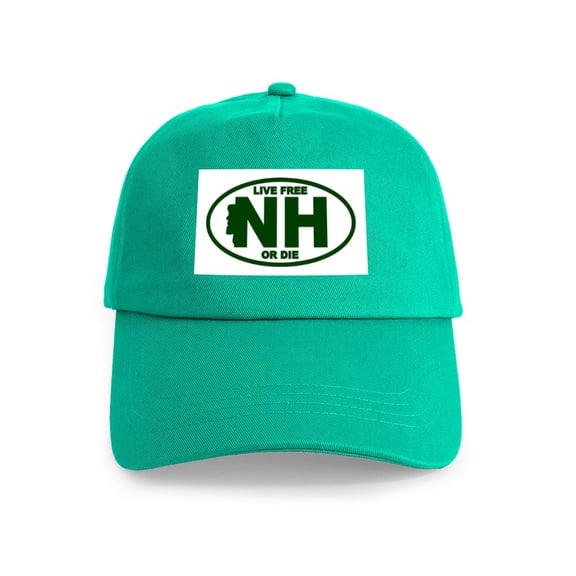 CafePress - New Hampshire Live Free Or Die - Adjustable 100% Brushed Unisex Casual Cotton Baseball Cap, Beige, 1