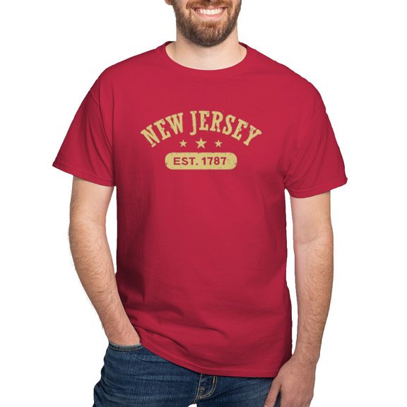 CafePress - New Jersey Est. 1787 Dark T Shirt - Men's Classic Graphic Cotton T-Shirt