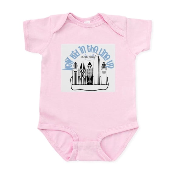 CafePress - New Kid In The Line Up Infant Bodysuit - Baby Light Bodysuit, Size Newborn - 24 Months