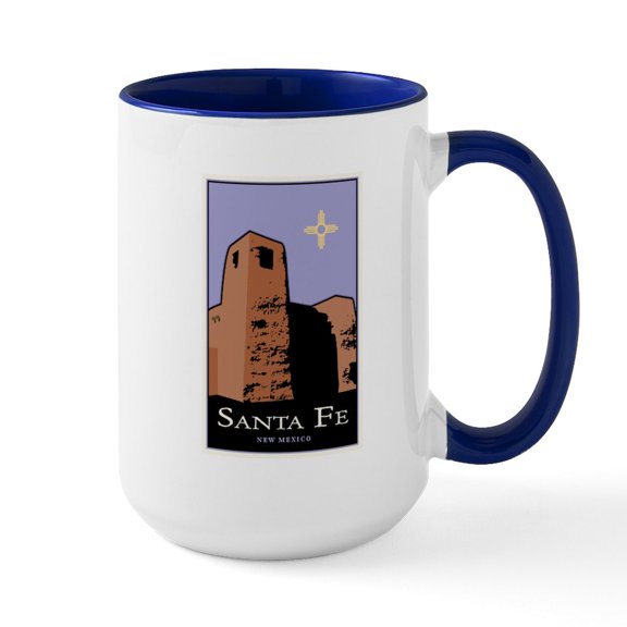 CafePress - New Mexico Large Mug - 15 oz Ceramic Large White Novelty Mug
