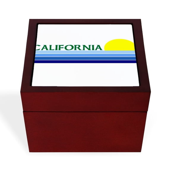 CafePress - New Section - Keepsake Box, Finished Hardwood Jewelry Box, Velvet Lined Memento Box
