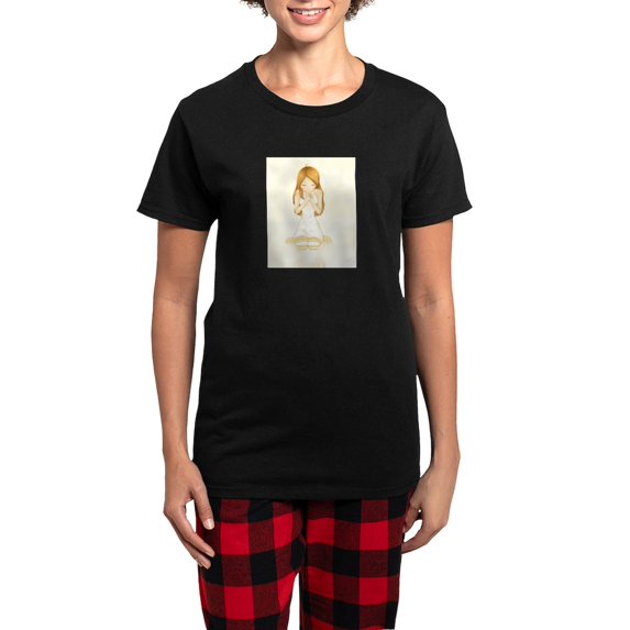 CafePress - New Section Women's Dark Pajamas - Women's Short Sleeve Print T-Shirt and Pants Dark Cotton Pajama Set