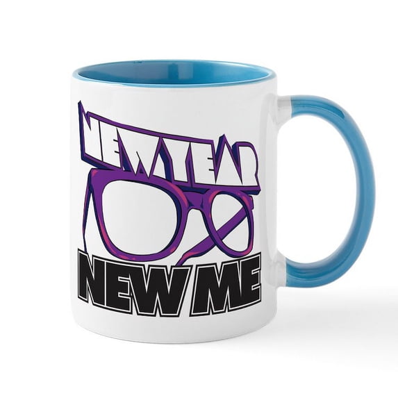 CafePress - New Year New Me Mug - 11 oz Ceramic Mug - Novelty Coffee Tea Cup