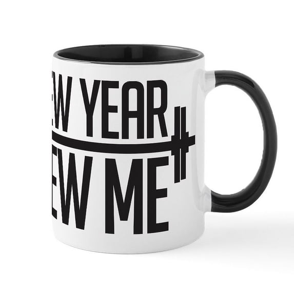 CafePress - New Year New Me Mug - 11 oz Ceramic Mug - Novelty Coffee Tea Cup