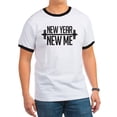 thumbnail image 1 of CafePress - New Year New Me Ringer T - 100% Cotton Ringed T-Shirt, 1 of 4