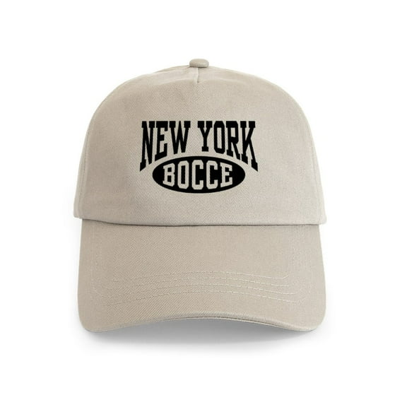 CafePress - New York Bocce Cap - Adjustable 100% Brushed Unisex Casual Cotton Baseball Cap, Beige, 1