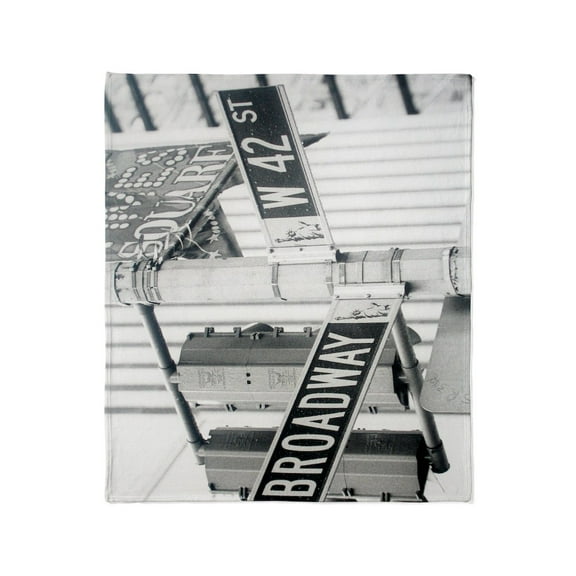CafePress - New York Broadway Times Square Throw Blanket - Soft Fleece Throw Blanket, 50"x60" for All Ages