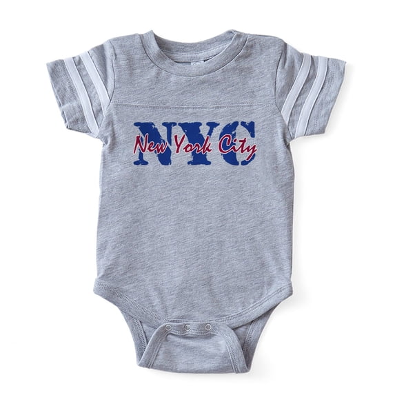 CafePress - New York City - Cute Infant Baby Football Bodysuit