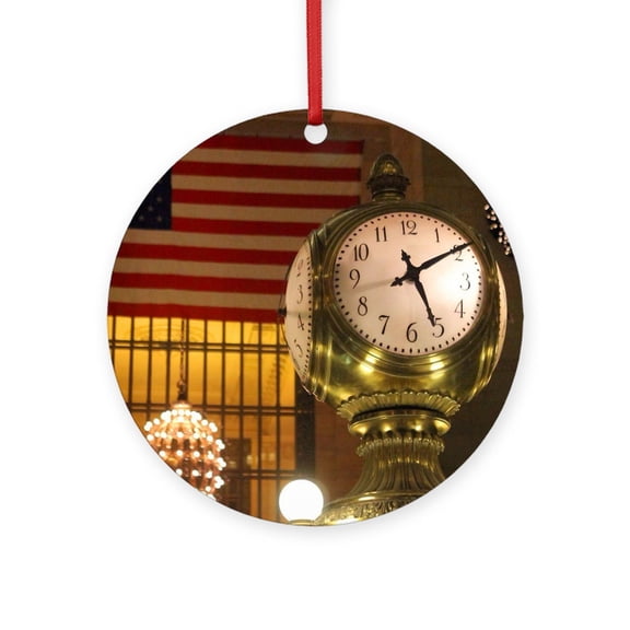 CafePress - New York City -  Round Wood Ornament 4"