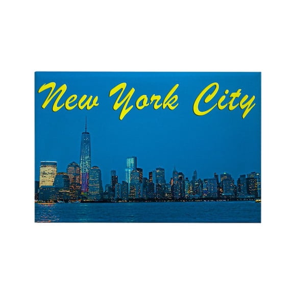 CafePress - New York City Skyline At Night - Rectangle Magnet, 2"x3" Refrigerator Magnet