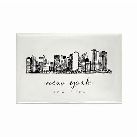CafePress - New York City Skyline Magnets - Rectangle Magnet, 2"x3" Refrigerator Magnet
