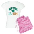 thumbnail image 1 of CafePress - New York Irish Women's Light Pajamas - Women's Short Sleeve Print T-Shirt and Pants Light Cotton Pajama Set, 1 of 7