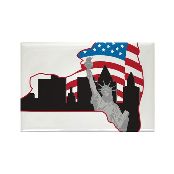 CafePress - New York - Rectangle Magnet, 2"x3" Refrigerator Magnet