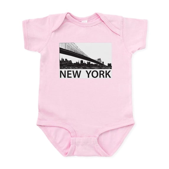 CafePress - New York Skyline Infant Bodysuit - Baby Light Bodysuit, Size Newborn - 24 Months