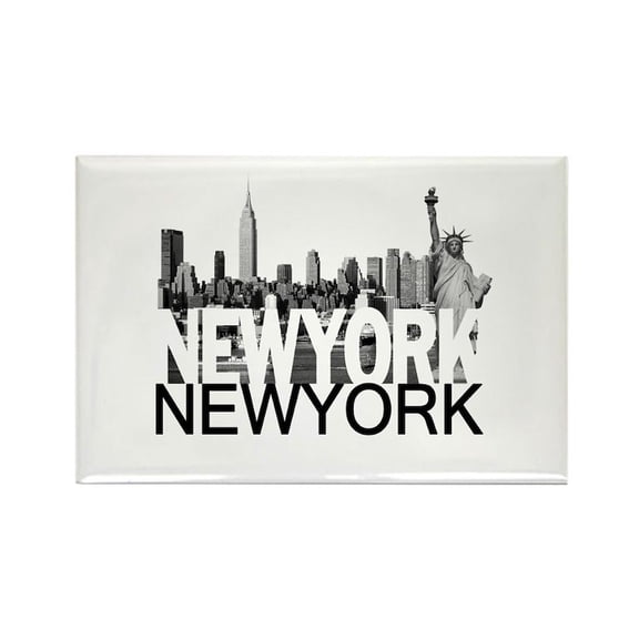 CafePress - New York Skyline - Rectangle Magnet, 2"x3" Refrigerator Magnet