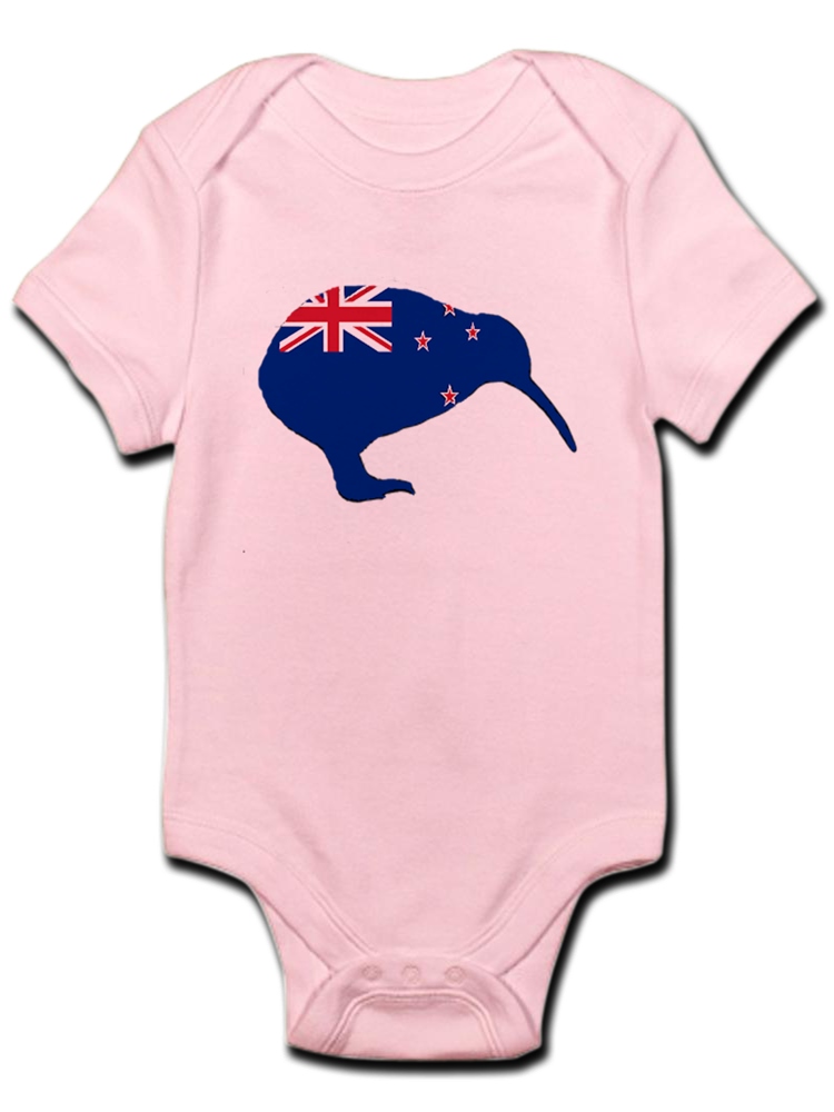 CafePress New Zealand Kiwi Infant Bodysuit Baby Light Bodysuit