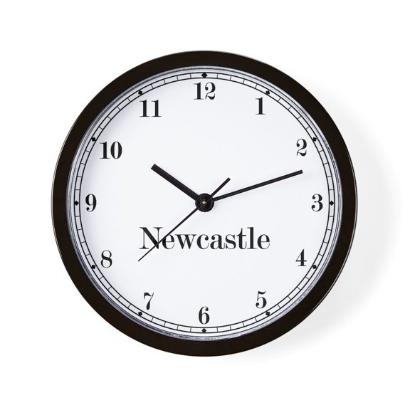 CafePress - Newcastle Classic Newsroom - 10" Quartz Analog Battery-Powered Modern Wall Clock, Unique