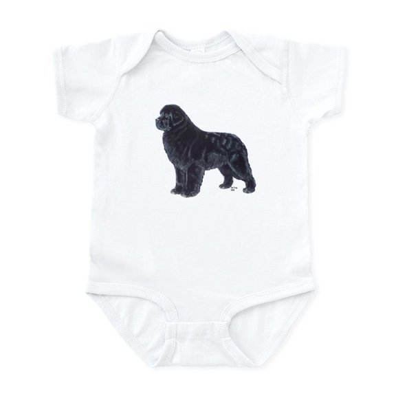 CafePress - Newfoundland Black Infant Bodysuit - Baby Light Bodysuit, Size Newborn - 24 Months