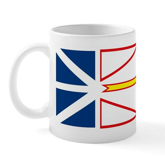 CafePress - Newfoundland Flag Mug - 11 oz Ceramic Mug - Novelty Coffee Tea Cup
