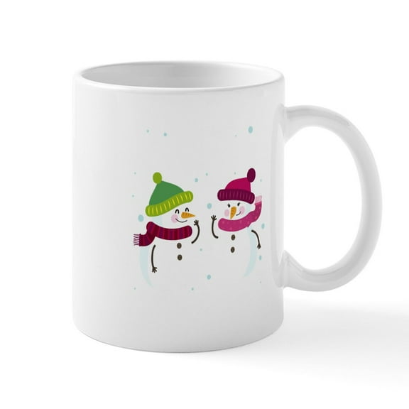 CafePress - Newlyweds New Husband Wife First Christmas As Mugs - 11 oz Ceramic Mug - Novelty Coffee Tea Cup