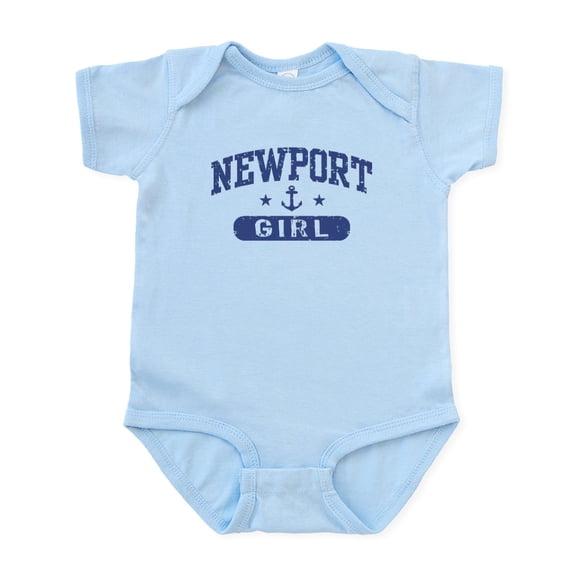 CafePress - Newport Girl Infant Bodysuit - Baby Light Bodysuit, Size Newborn - 24 Months