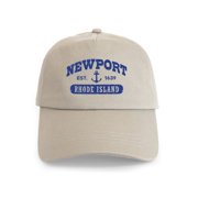 CafePress - Newport Rhode Island Cap - Adjustable 100% Brushed Unisex Casual Cotton Baseball Cap, Beige, 1