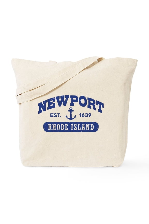 - Newport Rhode Island Tote Bag - Unisex Canvas Tote Bag, Beige, 1-Piece