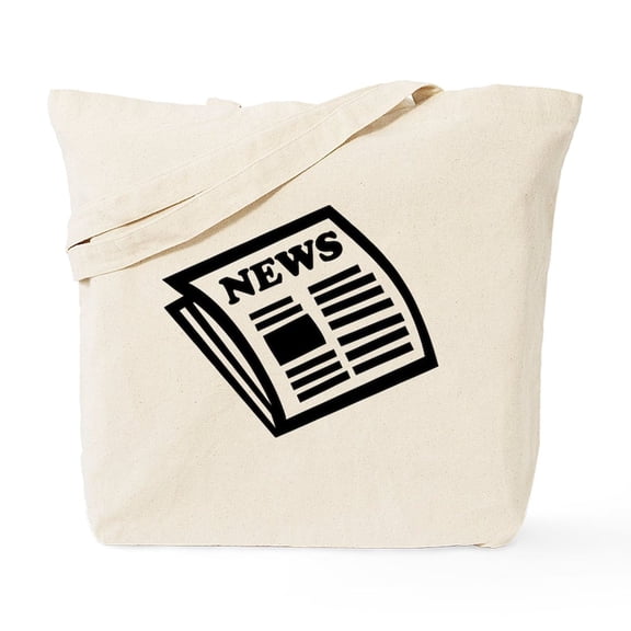 CafePress - Newspaper Tote Bag - Unisex Canvas Tote Bag, Beige, 1-Piece