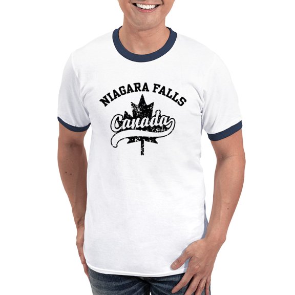 CafePress - Niagara Falls Canada Ringer T - 100% Cotton Ringed T-Shirt