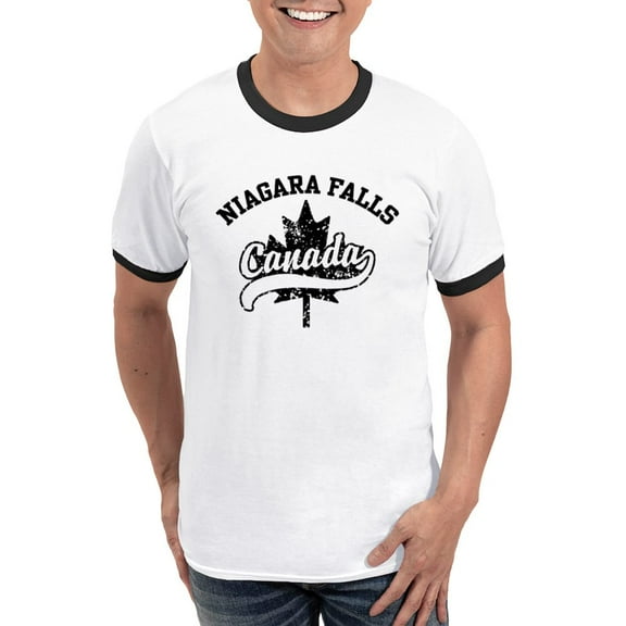 CafePress - Niagara Falls Canada Ringer T - 100% Cotton Ringed T-Shirt