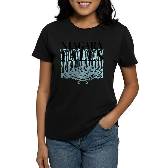 CafePress - Niagara Falls Women's Dark T Shirt - Women's Traditional Fit Dark T-Shirt