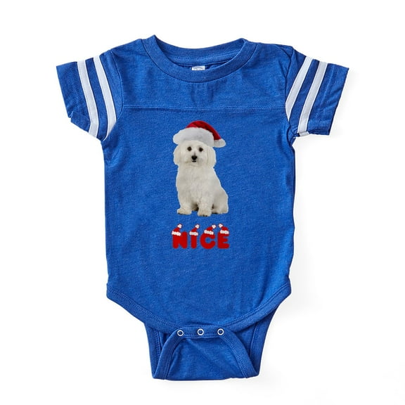 CafePress - Nice Bichon Frise - Cute Infant Baby Football Bodysuit
