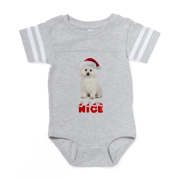 CafePress - Nice Bichon Frise - Cute Infant Baby Football Bodysuit