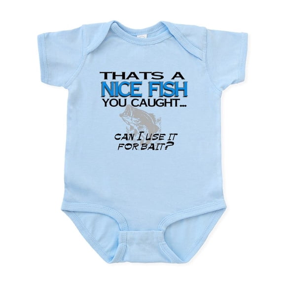 CafePress - Nice Fish Infant Bodysuit - Baby Light Bodysuit, Size Newborn - 24 Months