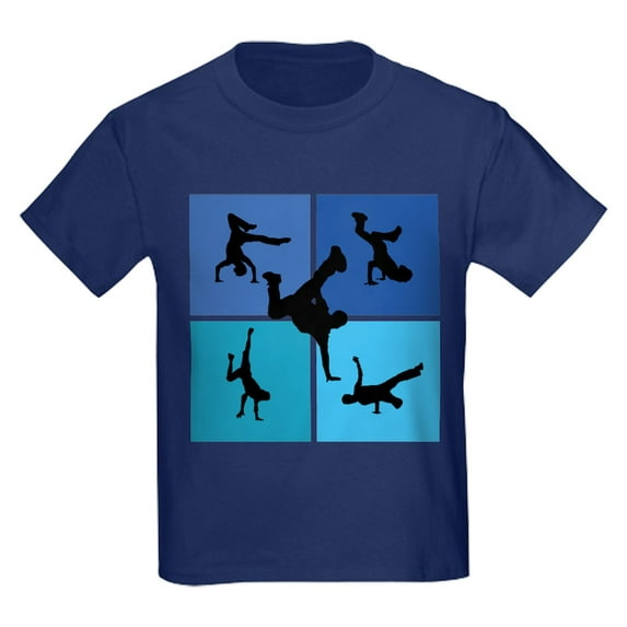CafePress - Nice Various Breakdancing Kids Dark T Shirt - Dark T-Shirt Kids XS-XL