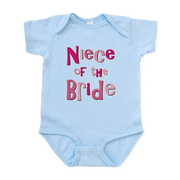 CafePress - Niece Of The Bride Wedding Infant Bodysuit - Baby Light Bodysuit, Size Newborn - 24 Months