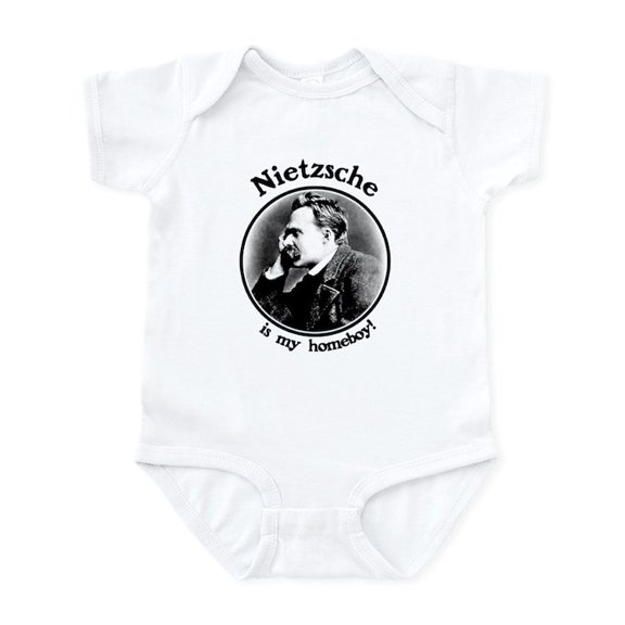 CafePress - Nietzsche Is My Homeboy! Infant Bodysuit - Baby Light Bodysuit, Size Newborn - 24 Months