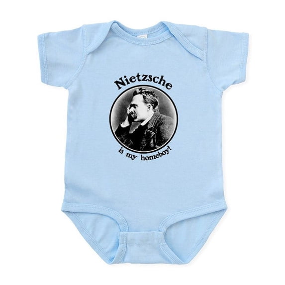 CafePress - Nietzsche Is My Homeboy! Infant Bodysuit - Baby Light Bodysuit, Size Newborn - 24 Months