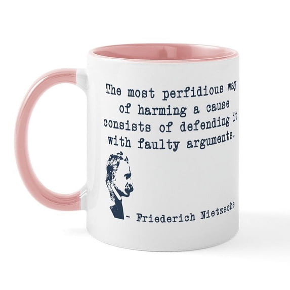 CafePress - Nietzsche Mug - 11 oz Ceramic Mug - Novelty Coffee Tea Cup