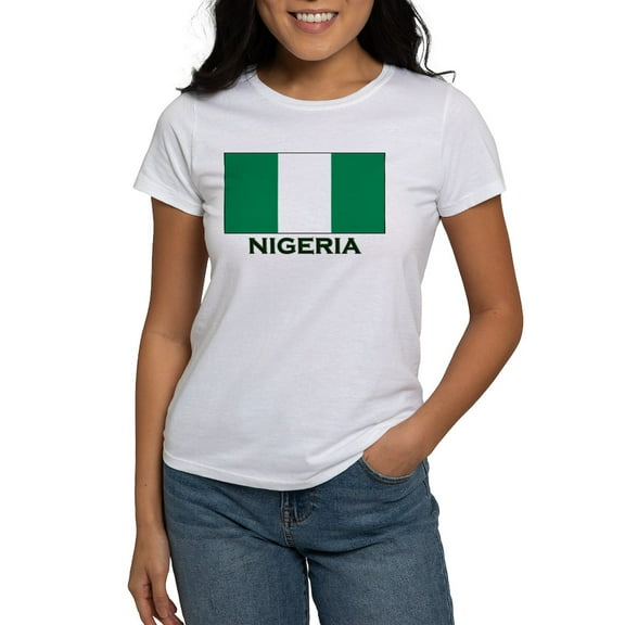 CafePress - Nigeria Flag Gear Women's T Shirt - Women's Classic T-Shirt