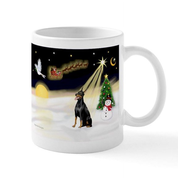 CafePress - Night Flight/Dobie #1 Mug - 11 oz Ceramic Mug - Novelty Coffee Tea Cup